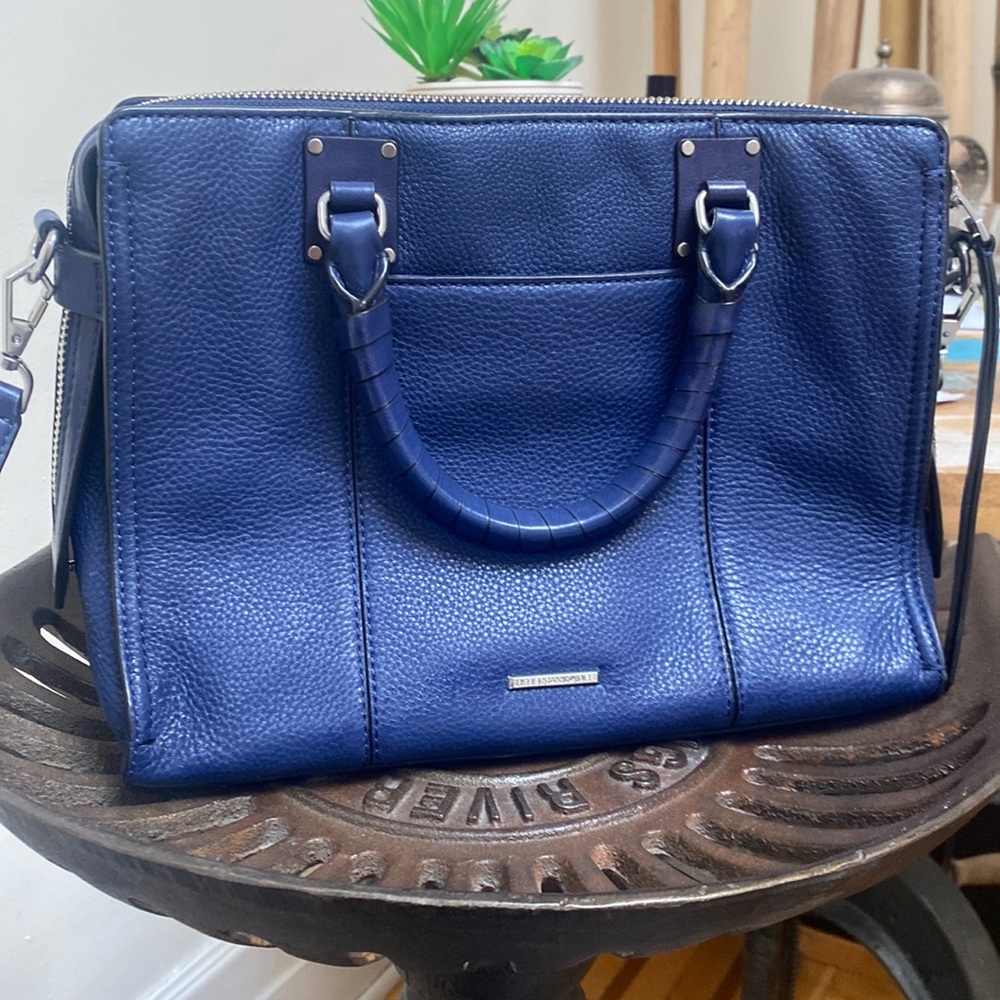 REBECCA MINKOFF | Navy top zip bree fall purse